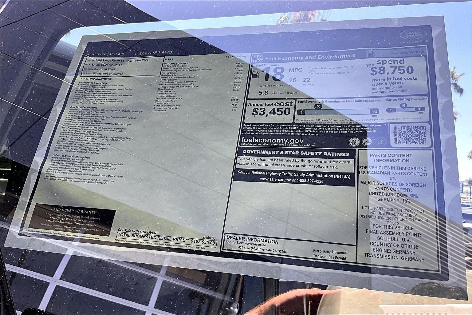 2026 Land Rover Range Rover SE LWB