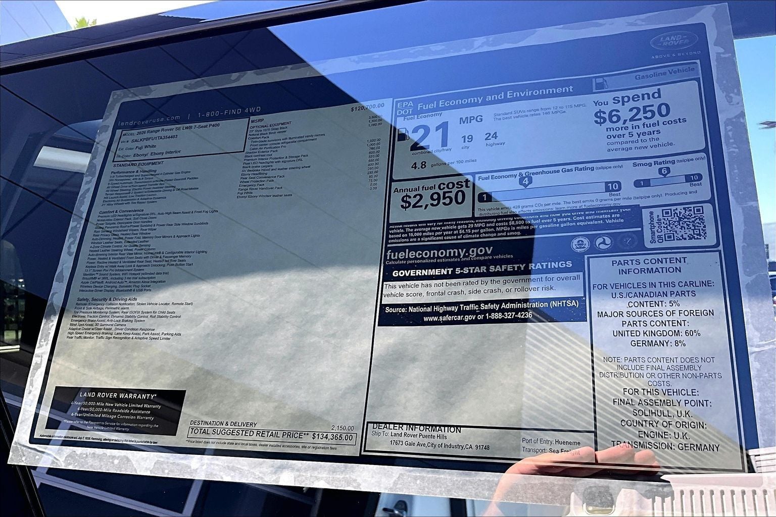 2026 Land Rover Range Rover SE LWB