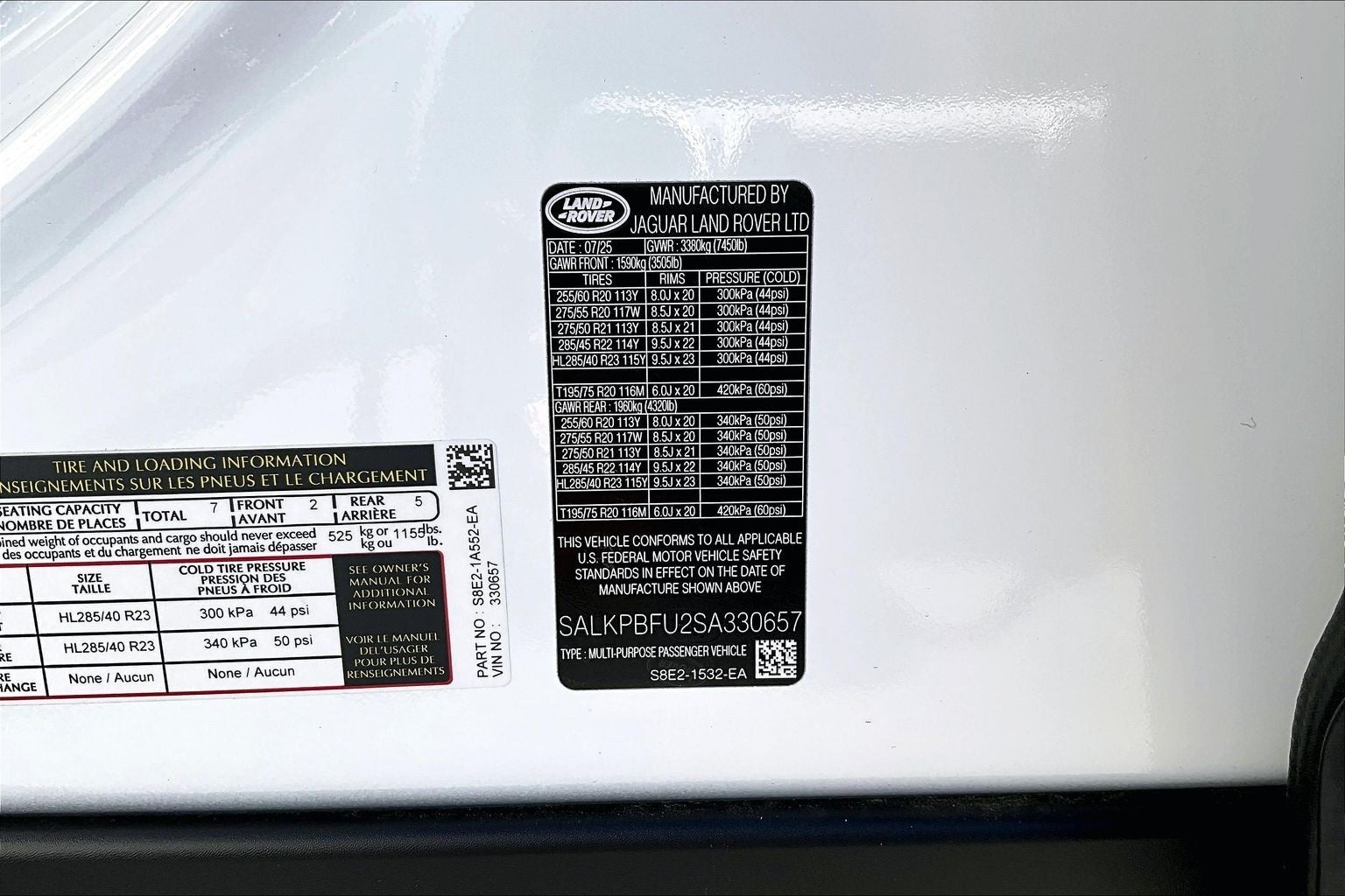 2025 Land Rover Range Rover SE LWB