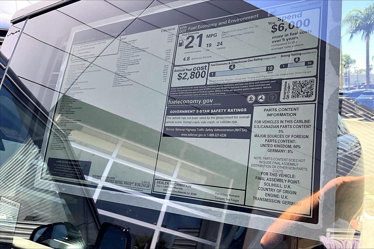 2027 Land Rover Range Rover SE LWB