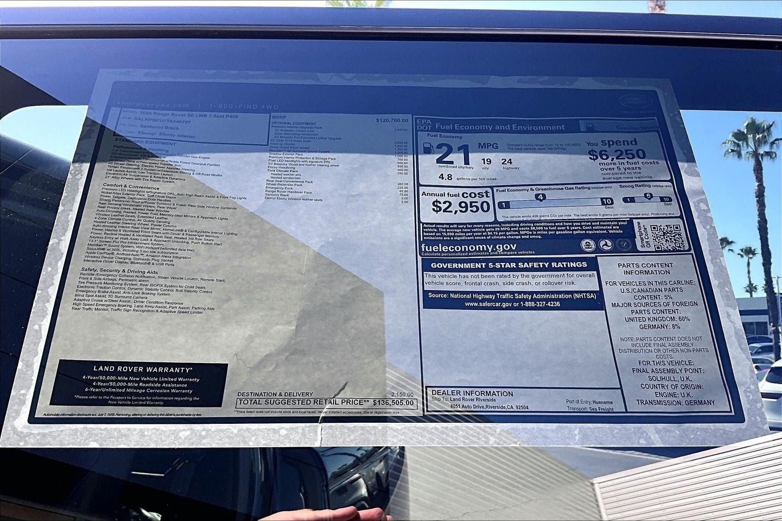 2026 Land Rover Range Rover SE LWB