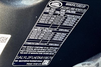 2026 Land Rover Range Rover Velar Dynamic SE