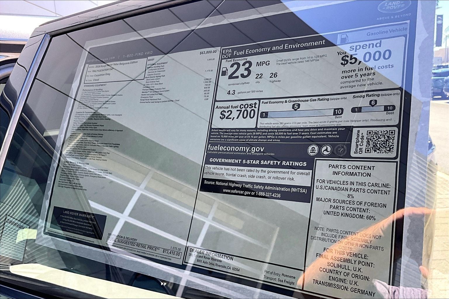 2026 Land Rover Range Rover Velar Belgravia Edition