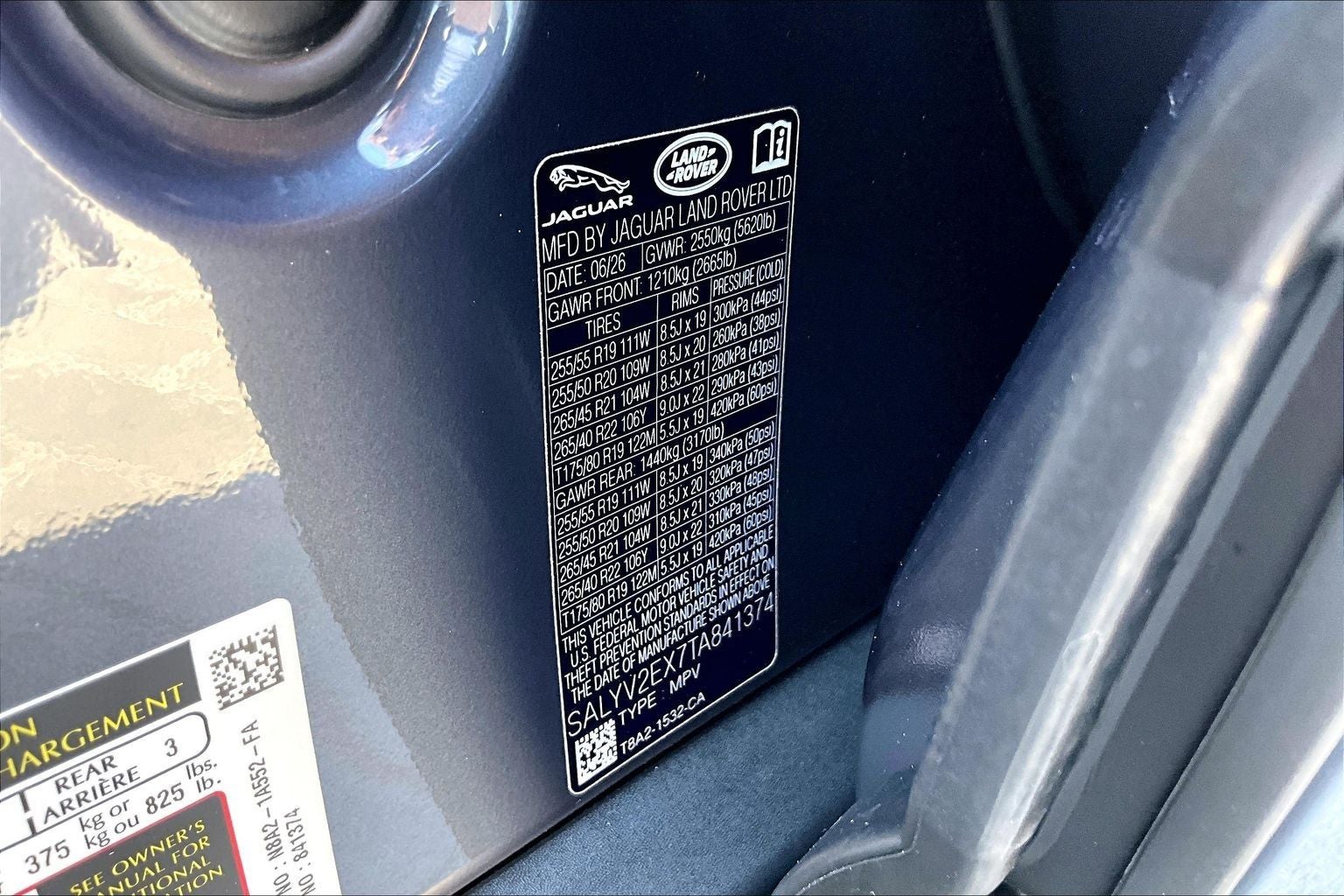 2026 Land Rover Range Rover Velar P250 Base