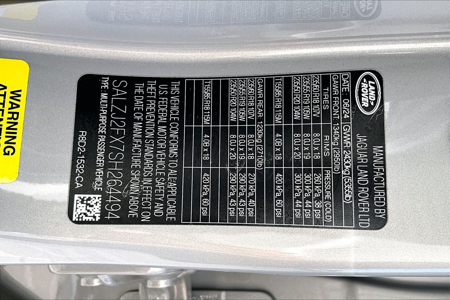 2025 Land Rover Range Rover Evoque S