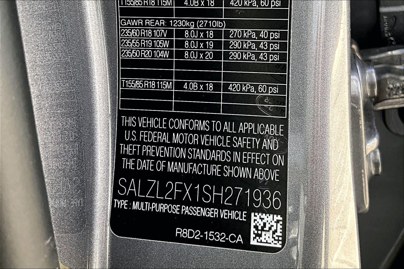 2025 Land Rover Range Rover Evoque Dynamic