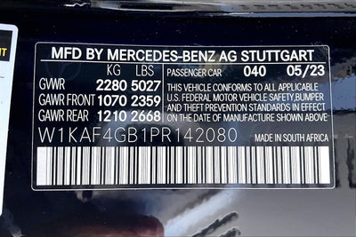 2023 Mercedes-Benz C-Class C 300
