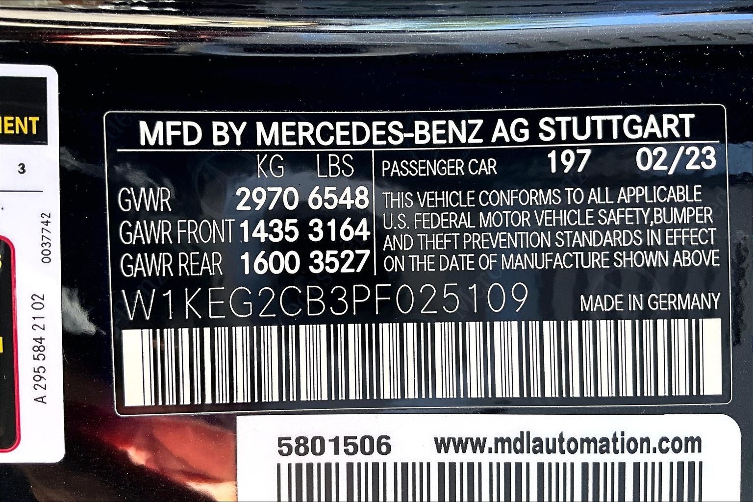 2023 Mercedes-Benz EQE 500 Sedan 4MATIC®
