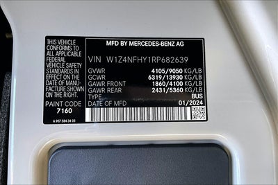 2024 Mercedes-Benz Sprinter 2500 Passenger 144 WB 144 WB