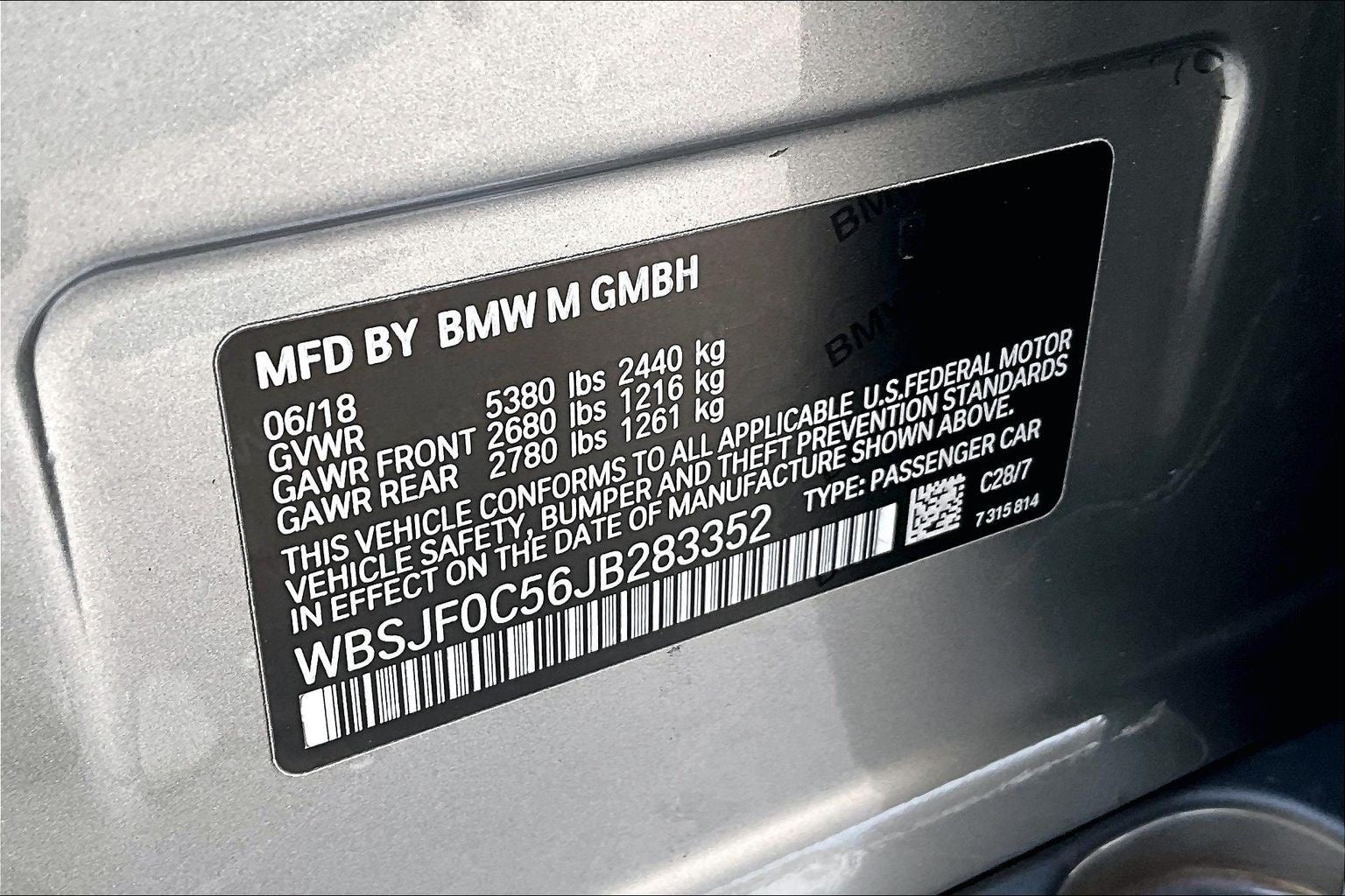 2018 BMW M5 Base