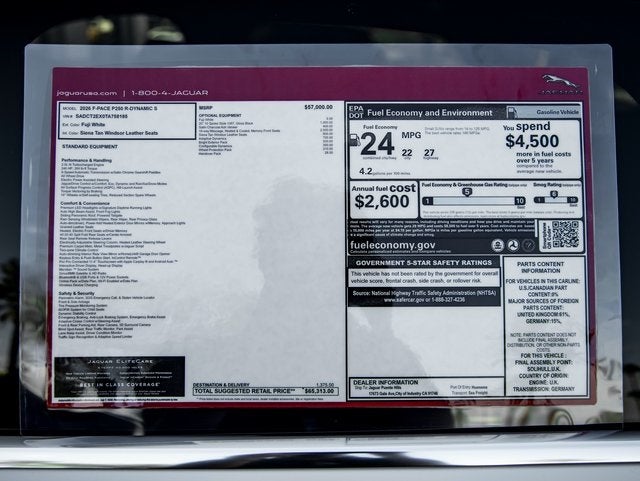 2026 Jaguar F-PACE P250 R-Dynamic S