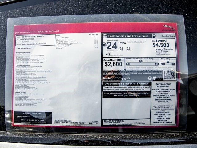 2026 Jaguar F-PACE P250 R-Dynamic S