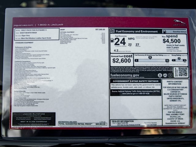 2026 Jaguar F-PACE P250 R-Dynamic S