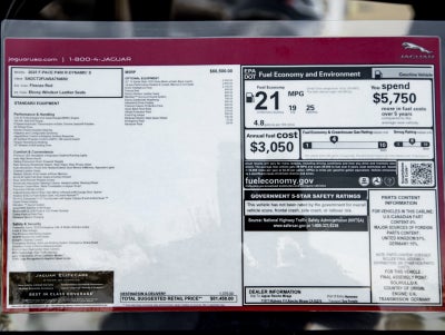 2025 Jaguar F-PACE P400 R-Dynamic S