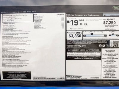2025 Land Rover Range Rover Sport Autobiography