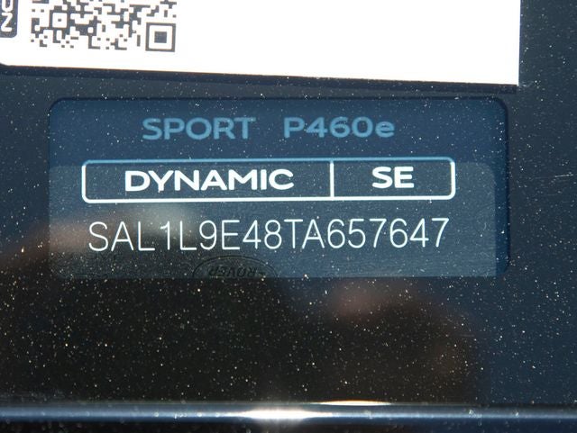 2026 Land Rover Range Rover Sport Plug-in Hybrid Dynamic SE
