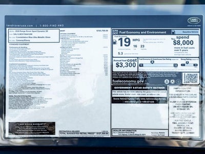 2026 Land Rover Range Rover Sport Dynamic SE