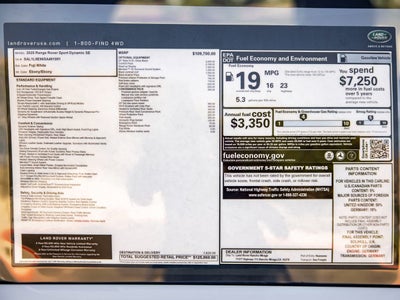 2025 Land Rover Range Rover Sport Dynamic SE