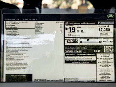 2025 Land Rover Range Rover Sport Dynamic SE