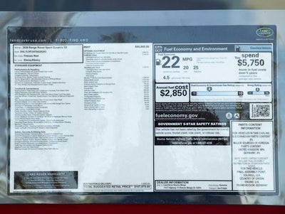 2026 Land Rover Range Rover Sport Dynamic SE