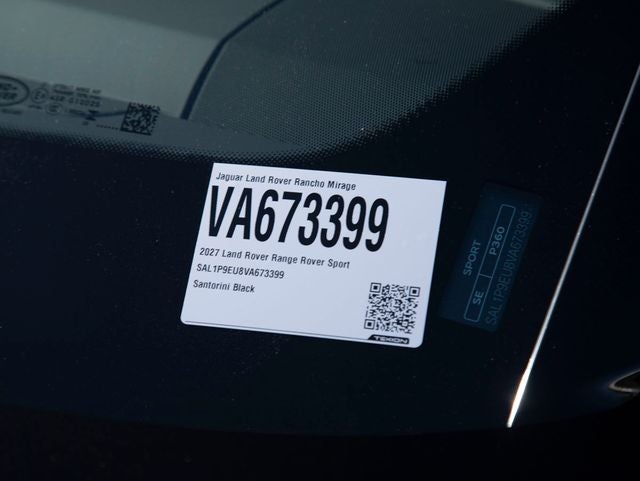 2027 Land Rover Range Rover Sport SE