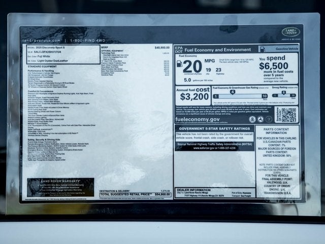 2025 Land Rover Discovery Sport S