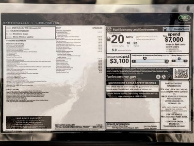 2026 Land Rover Defender 110 X-Dynamic SE