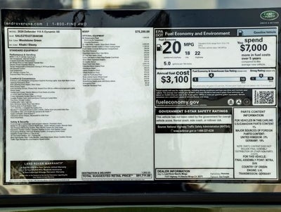 2026 Land Rover Defender 110 X-Dynamic SE