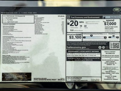 2026 Land Rover Defender 110 X-Dynamic SE