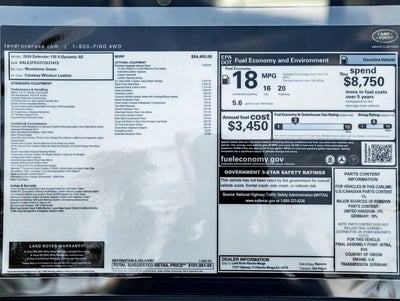 2026 Land Rover Defender 130 X-Dynamic SE