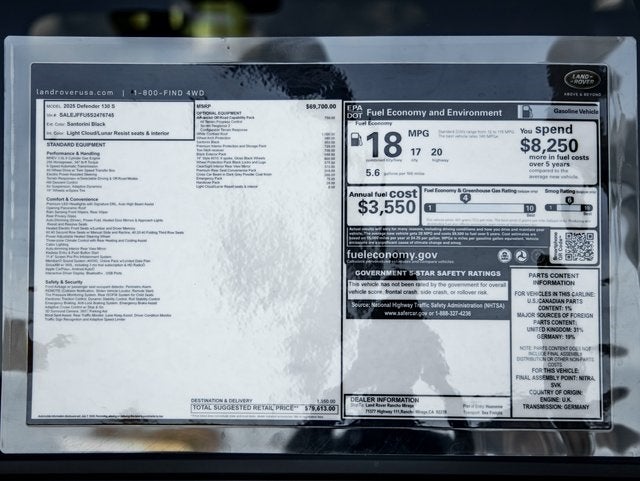 2025 Land Rover Defender 130 S