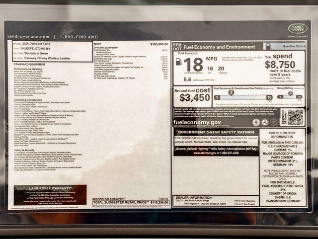2026 Land Rover Defender 130 X