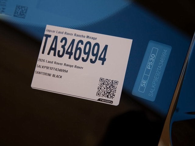 2026 Land Rover Range Rover SE