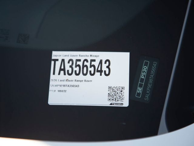 2026 Land Rover Range Rover SE SWB P530