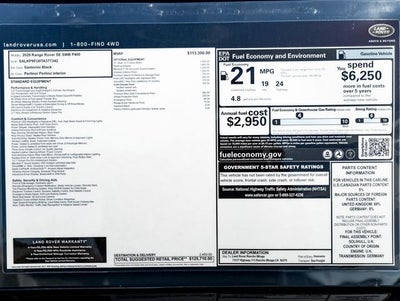 2026 Land Rover Range Rover SE