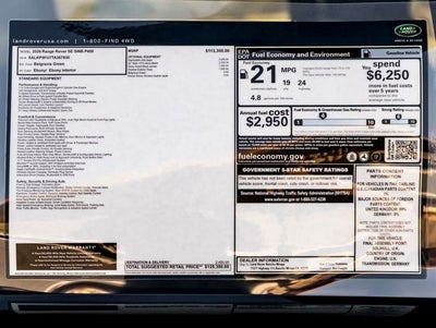 2026 Land Rover Range Rover SE SWB P400