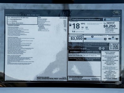 2025 Land Rover Range Rover SE LWB