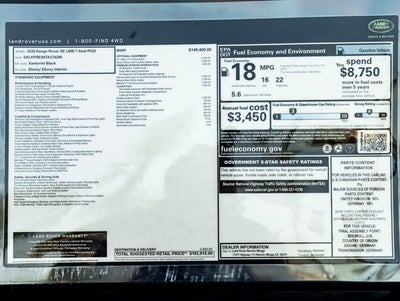 2026 Land Rover Range Rover SE LWB