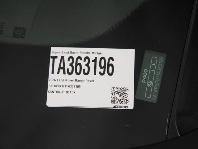2026 Land Rover Range Rover SE LWB