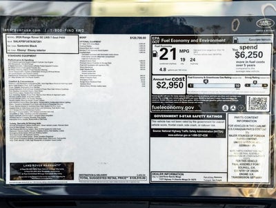 2026 Land Rover Range Rover SE LWB