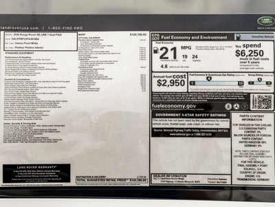 2026 Land Rover Range Rover SE LWB