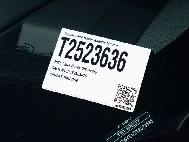 2026 Land Rover Discovery Tempest Edition