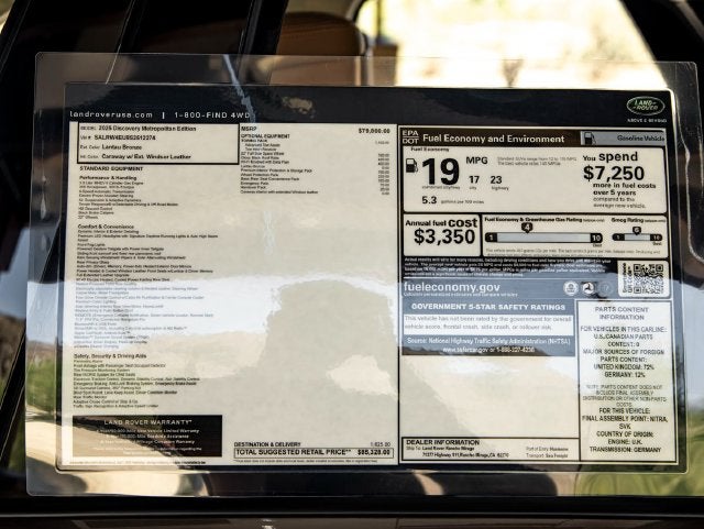 2025 Land Rover Discovery Metropolitan Edition