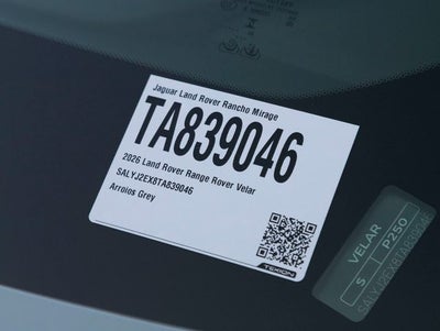 2026 Land Rover Range Rover Velar S