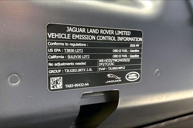 2026 Land Rover Range Rover Velar S
