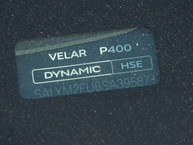 2025 Land Rover Range Rover Velar Dynamic HSE