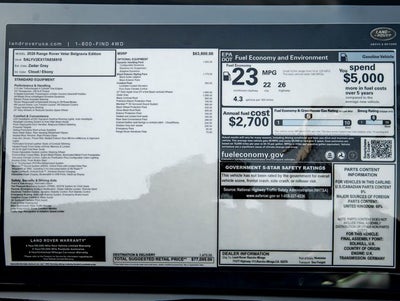 2026 Land Rover Range Rover Velar P250 Base