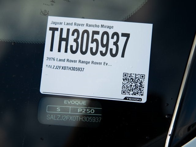 2026 Land Rover Range Rover Evoque S