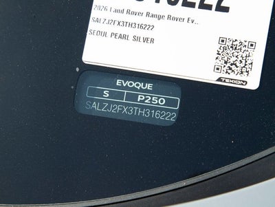 2026 Land Rover Range Rover Evoque S