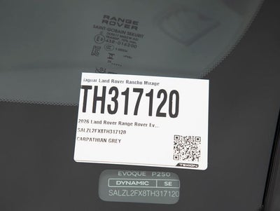 2026 Land Rover Range Rover Evoque Dynamic SE